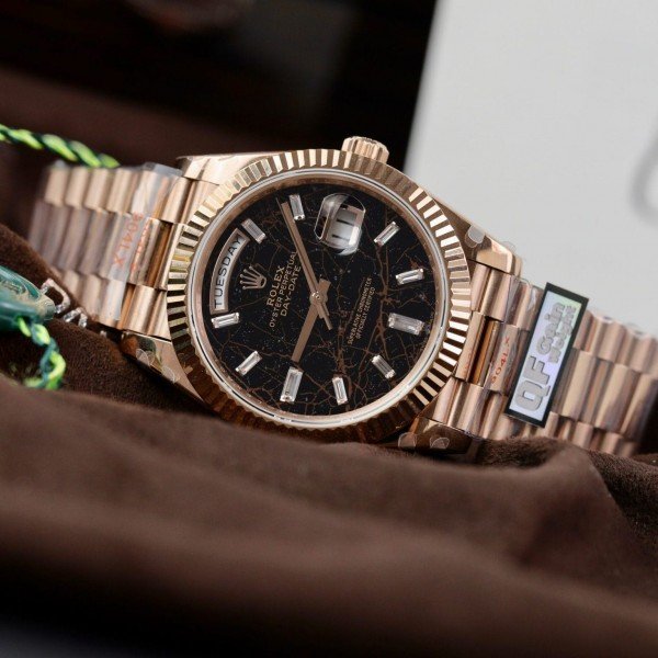 Role_x Oyster perpetual Day Date Rose Gold Marble Ref228235  Z-R Quality