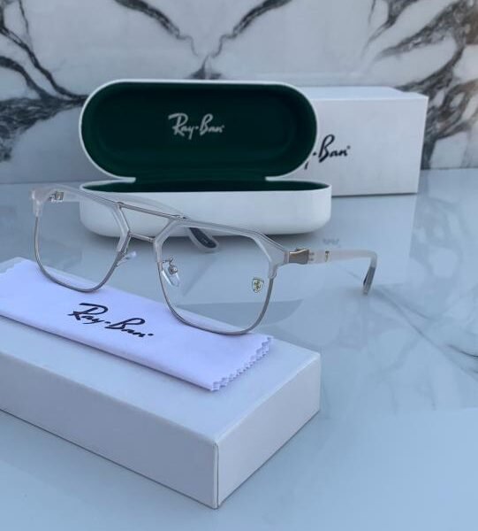 Rayban 04 white plano