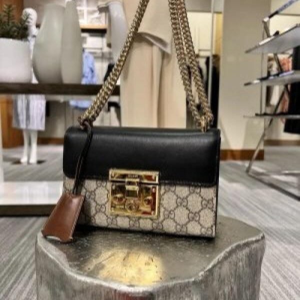 Gucci PadLock Shoulder Bag With Box DustBag SlingBelt