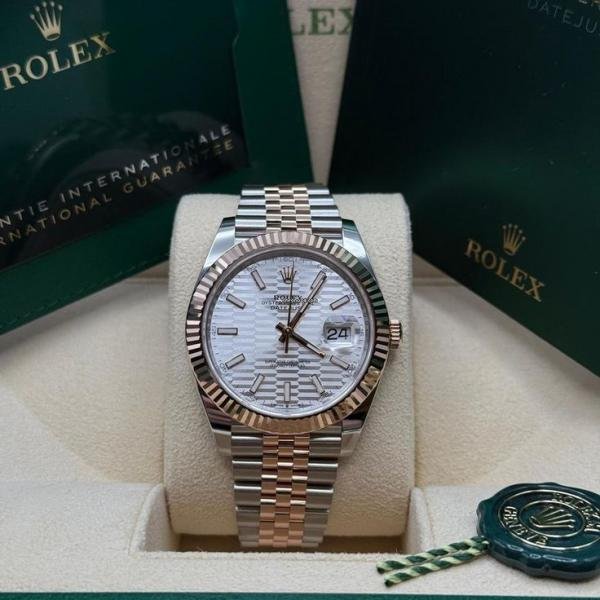 Role_x Oyster perpetual Date Just Automatic White