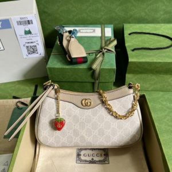Gucci ophidia gg shoulderbag with cherryzip doublebox red box packing(carry bag(