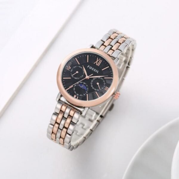 Fossi_l Es3121 Jacqueline Sun Moon Two-Tone-Copper-Black