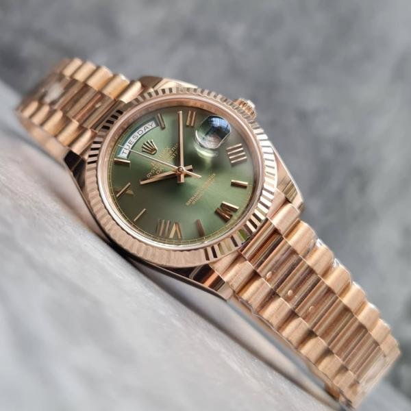 Role_x Oyster perpetual Day Date Automatic Copper-Green