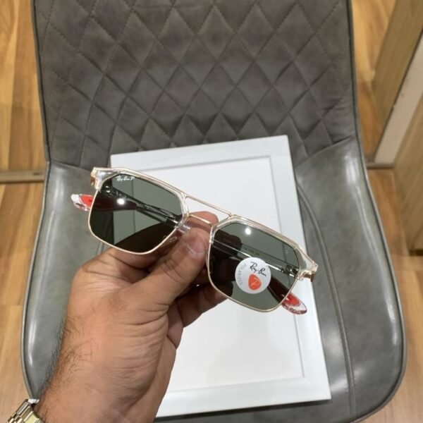 Rayban 04 gold white green