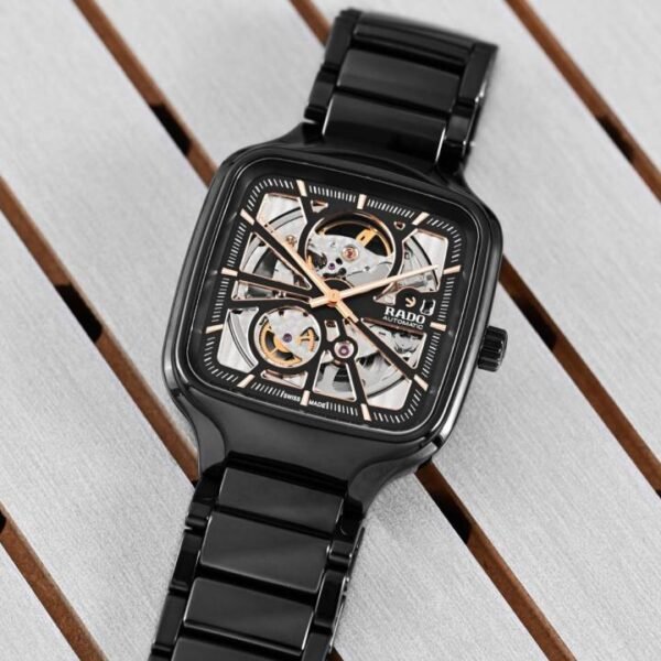 Rad_o True Square Automatic Ceramic Black-Copper