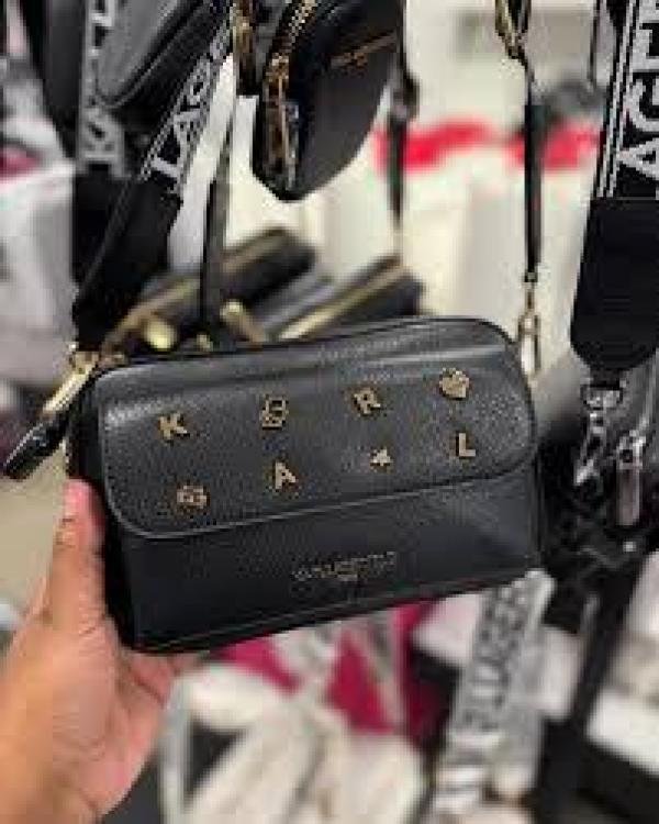 689348b17999f0.jpg Karl Lagerfeld Maybelle Camera Crossbody Bag With Original Packing - Image 1