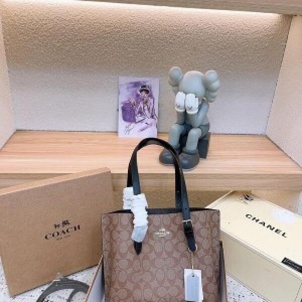 Coach mollie tote big size 25 in signature bag with dust cover