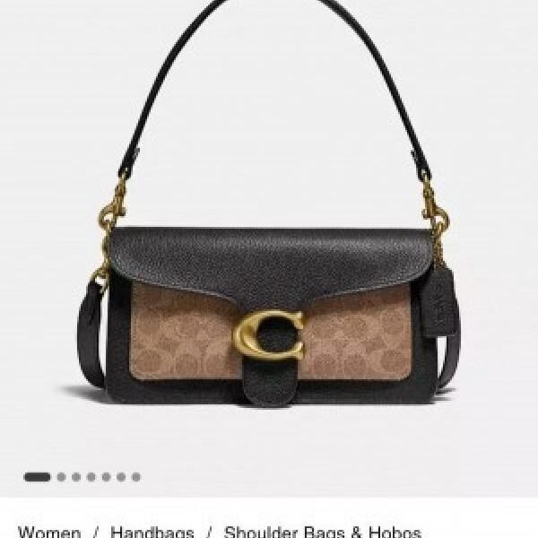 Coach tabby shoulder bag 26 in signature bag with og box