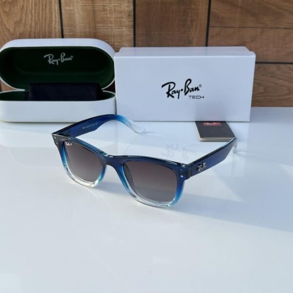 Rayban 0502 blue white shaded
