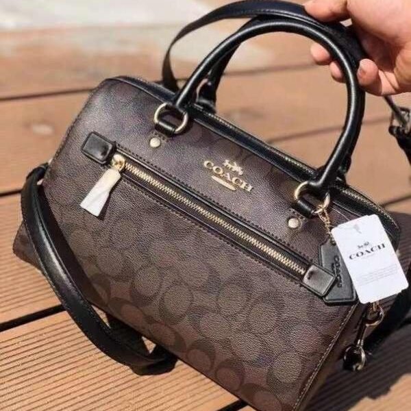 Coach  Rowan Satchel Signature Canvas  Crossbody Bag with box premium quality