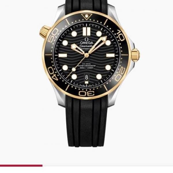 Omeg_a seamaster diver 300M automatic Black-Gold