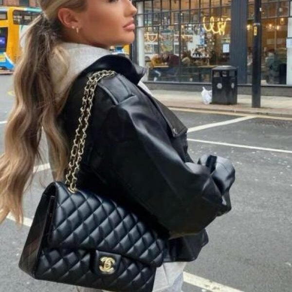 Chanel paris jumbo sling bag premium quality with original box