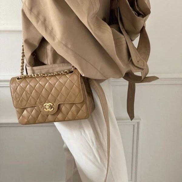 Chanel paris jumbo sling bag premium quality with original box