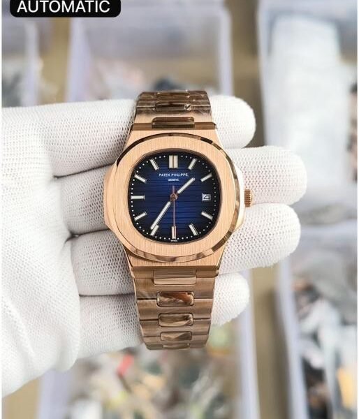 Pate_k philippe nautilus automatic copper blue